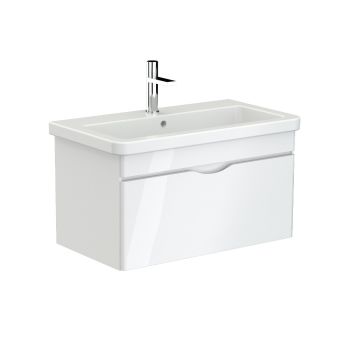 Saneux INDIGO 1-drawer unit gloss white for 80cm basin Gloss White