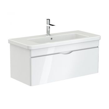 Saneux INDIGO 1-drawer unit gloss white for 100cm basin Gloss White