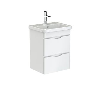 Saneux INDIGO 2-drawer unit gloss white for 50cm basin Gloss White
