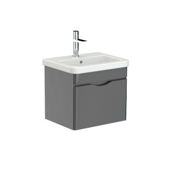 Saneux INDIGO 1-drawer unit gloss grey for 50cm basin Gloss Grey