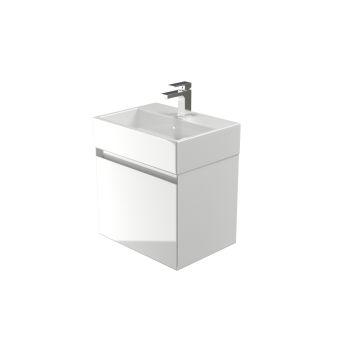 Saneux PODIUM 1 drawer gloss white unit - Handle less (for 39001)