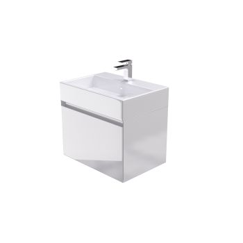 Saneux PODIUM 1 drawer gloss white unit - Handle less (for 39002)