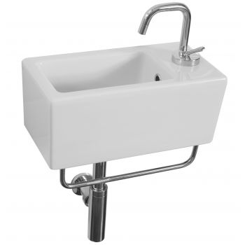 Saneux 40x20 cm Washbasin Right hand T/H only
