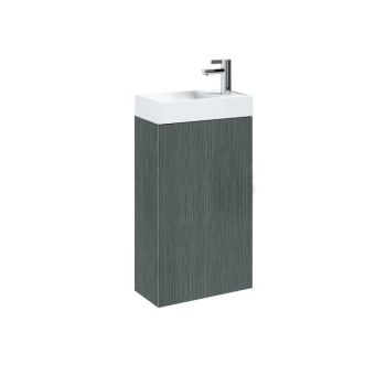 Saneux QUADRO Cloakroom washbasin + unit wall-mounted - Pretoria Oak