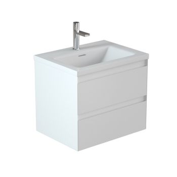 Saneux 60cm 2-drawer furniture - matt white