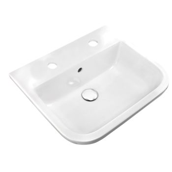 Series 600 500mm Inset Counter Basin - 2 Tap Holes