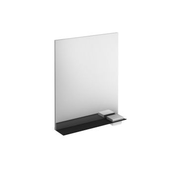Structure 600mm Illuminated Mirror with Black Shelf & Storage Cases