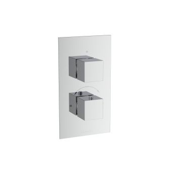 Saneux 1 way thermostatic valve handle with plate, Square