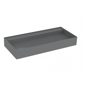 Saneux ICON 100 x 45 cm Vessel basin NO /TH - Sit on only - Graphite