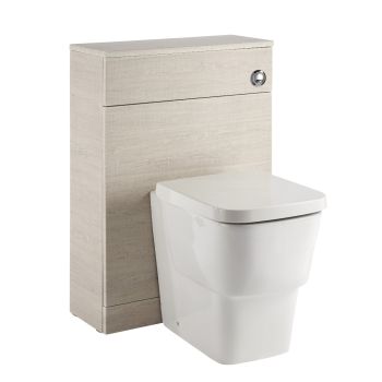 Vitale Back-To-Wall Toilet Unit - Light Oak