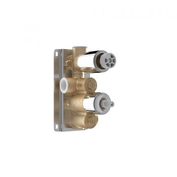 Saneux Thermostatic valve body of 2-hole, one outlet