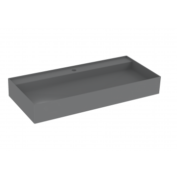 Saneux ICON 100 x 45 cm Vessel basin 1 /TH - Sit on only - Graphite
