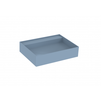 Saneux ICON 60 x 45 cm Vessel basin NO /TH - Sit on only - Sky Blue
