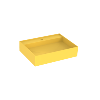 Saneux ICON 60 x 45 cm Washbasin 1 T/H - Wall mounted - California Yellow