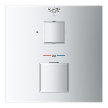 Grohe Grohtherm Cube Thermostatic mixer for 1 outlet with shut off valve