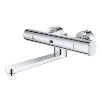 Grohe Eurosmart Cosmopolitan E Special Infra-red electronic wall basin mixer with thermostatic temperature control
